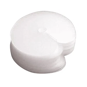 25 Pezzi Protezioni Termiche per Extension Capelli Legame, Rotondo Circolare Trasparente  - Foto 1 di 5