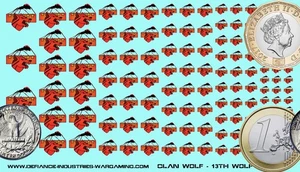 Clan Wolf - 13th Wolf Guards - Waterslide Decals for Battletech - Picture 1 of 1