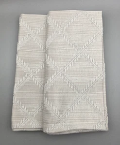Lenox Laurel Leaf Cloth Dinner Napkins Set of 2 Platinum - Picture 1 of 3