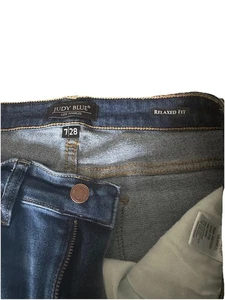 JEANS CAPRI MUJER JUDY BLUE LOS ANGELES CORTE RELAJADO PUÑOS TALLA 7/28 - Imagen 1 de 3