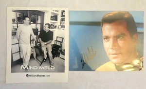 William Shatner Captain Kirk signed 8x10 Picture Photo & Pic Mind Meld Spock - Picture 1 of 9
