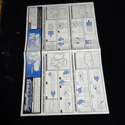 Original Transformers Instructions XBrawn Scourge 2001 80638 80555 - Image 1 of 3