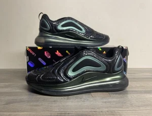 Nike Air Max 720 Black Metallic Silver Throwback Future AO2924-003 Men's Size 12 - Picture 1 of 11