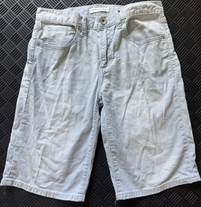 Banana Republic Women’s Boyfriend Roll Up Shorts Blue Denim Small Stripe Size 25 - Picture 1 of 8