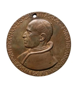 *HH* Medaglia Uniface Papa Pio XII Vaticano Stato Pontificio Scirocchi 1944  - Foto 1 di 4