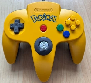 Nintendo 64 N64 Controller Pokemon Pikachu Yellow And Blue *Ultra Rare* Good Con - Picture 1 of 9