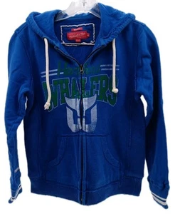 Hartford Whalers Hoodie Sweatshirt Women's Small Blue Full Zip Retro Jacket Nhl  - Picture 1 of 21