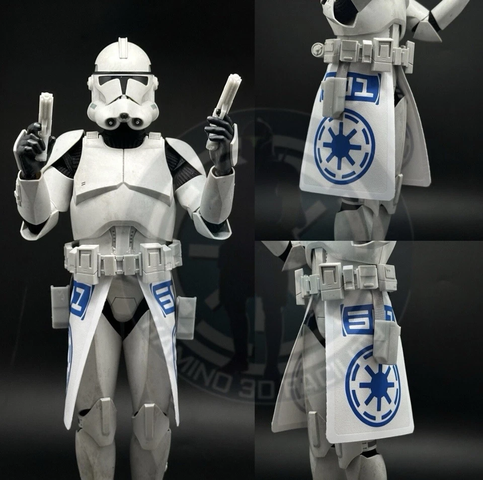Star Wars 1/6 Custom 501st ARC Trooper Kama conjunto para boneco Clone Trooper 12 polegadas - Imagem 1 de 1