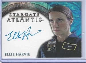 Stargate Atlantis Autograph Card Ellie Harvie Dr Lindsey Novak On Card Auto KAC - Picture 1 of 2