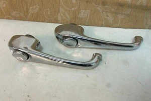 2 NOS NONLOCKING EXTERIOR CHROME DOOR HANDLES ROVER P4 RELIANT ROBIN - Bild 1 von 5