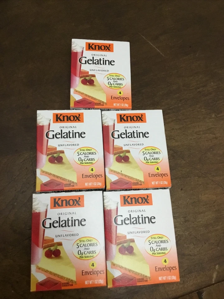 Knox Gelatine Unflavored 4 Count Net Wt. 1 Ounce