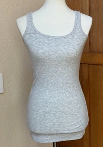 CAbi Essential Tank Top #934 Ribbed Gray XS - Picture 1 of 7