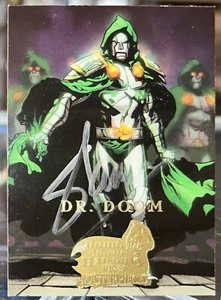 Stan Lee signiertes Autogramm Dr. Doom 2008 Skybox UDC Marvel Meisterwerke #10 - Bild 1 von 2