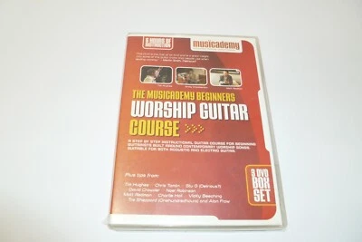 WORSHIP GUITAR COURSE MUSIC ACADEMY BEGINNERS DVD NEW 6 HOURS 3 DVD BOX SET - Image 1 of 4