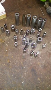 Craftsman 1/4" drive Socket Lot of 29 Pieces - Bild 1 von 2