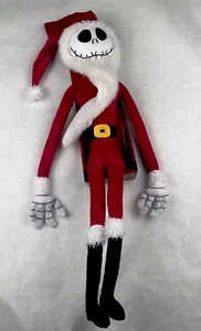 The Nightmare Before Christmas Jack Skellington Babbo Natale bambola posabile 24" nuova - Foto 1 di 3