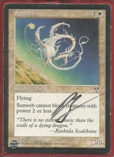 MTG - Sunweb (Mirage) - Artist Autograph - Dan Frazier Autograph