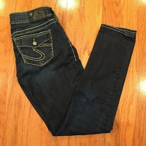 Silver Suki Skinny W27-L31 Damen Jeans Blau - Bild 1 von 9