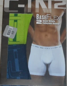 C-IN2 Base Flex Cotton Stretch Boxer Brief 2 pack - Medium, glowstock/voodoo - Picture 1 of 1