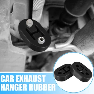 2X Car Heavy Duty Rubber Exhaust Muffler Tail Pipe Mount Holder Brackets Hanger - Picture 1 of 14