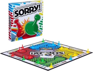 ¡Lo siento! Clásico juego de mesa Hasbro para niños de 6 años en adelante, juego de lo siento 2-4 jugadores - Imagen 1 de 9