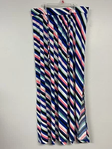 Woman’s Plus 14/16 Lane Bryant Skirt Long Stripe Diagonal blue Black Pink - Picture 1 of 10