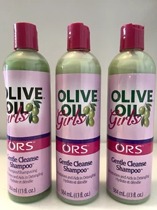 3 PACK -ORS Organic Root Stimulator Olive Oil Girls Detangling Shampoo 13 oz - Picture 1 of 3