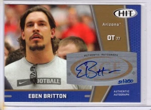 2009 SAGE Hit - Autographs Gold #A77 Eben Britton /250 (AU, RC) Arizona Wildcats - Picture 1 of 1