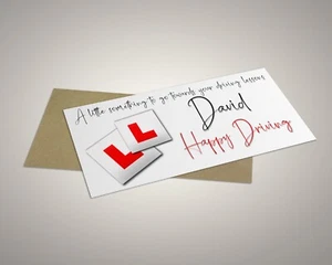 DRIVING LESSONS Money Wallet LEARNING TO DRIVE 17th BIRTHDAY GIFT card - Picture 1 of 4