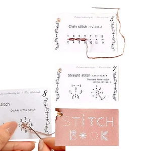 1 SET Mini-Nähbuch Home Arts Crafts Nähen DIY Nähkarten-Set Stitch Buddy - Bild 1 von 12