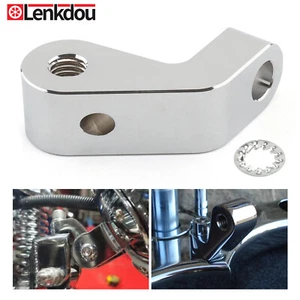 Chrome Headlight Mount Extended For Harley Softail Bobber Custom Chopper V-Twin - Picture 1 of 9