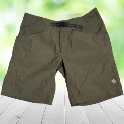 Pantalones Cortos MOUNTAIN HARDWEAR Mujer 6 UPF 50 Oliva Ramesa Senderismo Cinturón Exterior Usados en Excelente Condición Foto 1 de 4