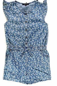 Joe's Girls Denim Romper Deep Blue - Picture 1 of 2