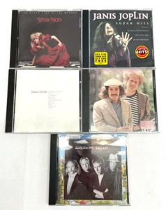 5 Rock Music CDs Stevie Nicks Janis Joplin Simon Garfunkel Taylor Lot - Picture 1 of 6