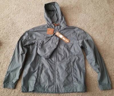 HARRITON HOODED PACKABLE RAIN JACKET WITH HOOD YOUTH LARGE - Image 1 of 4