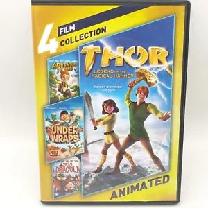 THOR 4 Movie Animated Collection DVD Set 2018 Family Adventure Planet Dracula - Picture 1 of 4