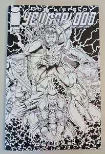 Imagen 2025 Youngblood Deluxe #2 (variante de incentivo Liefeld en blanco y negro 1:25), casi nueva/casi nueva+ - Imagen 1 de 6