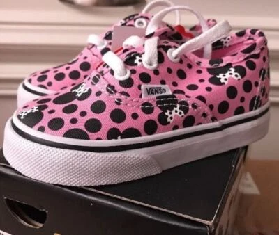 NUEVO Vans x Disney Minnie Mouse Lunares Rosa Niños Pequeños Bebés Niñas Zapatos Foto 1 de 4