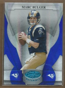 Espejo azul #131 Marc Bulger 2008 Leaf Certified Materials/50 - casi nuevo-como nuevo - Imagen 1 de 1