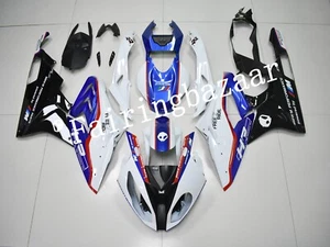 Fit for 2015-2016 S1000RR White Black Blue ABS Plastic Injection Fairing Kit - Foto 1 di 8