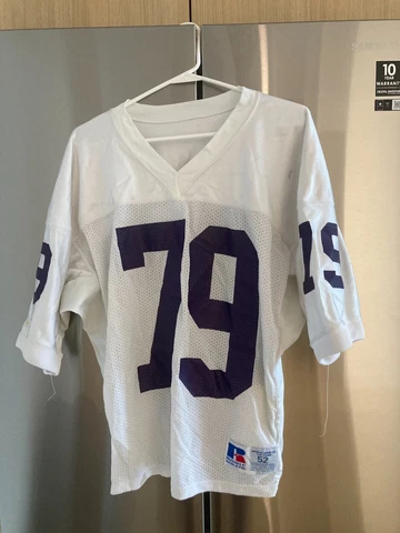 vintage University of Northwestern colors Rusell Athletic  Football jersey sz 52 Cover