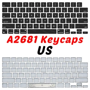 Laptop Black Keys Keycaps for Macbook Air 13.6" A2681 M2 Keyboard EMC 4074 2022 - Picture 1 of 6