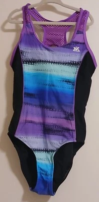 Девочки ZeroXposur спортивный 1 изделие с солнцезащитный верх (2 изделия плавать комплект) размер M (10/12) - Изображение 1 из 4