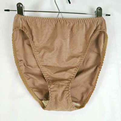 Bragas vintage Enhance Hi Cut para mujer 6 medias mezcla de nailon bronce brillante Foto 1 de 4