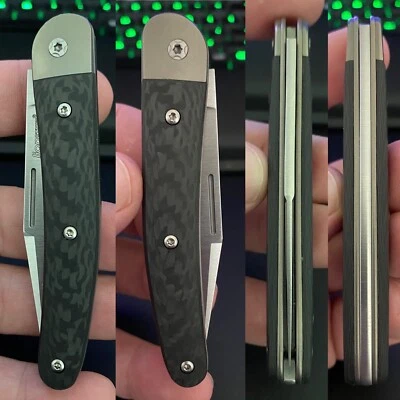 NEW LIONSTEEL Jack JK1 CF Knife M390 Stainless Steel Titanium Carbon Fiber - Image 1 of 4