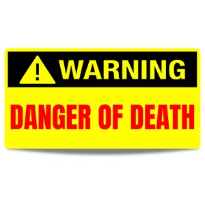 Danger of Death Sign METAL Outdoor Indoor Keep Out Warning Enter Caution Door - Picture 1 of 9