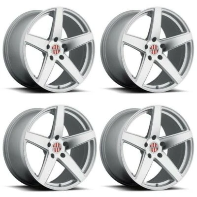 Set 4 Victor Equipment Baden 19x11 5x130 Silver W/ Mirror Face Wheels 19" 55mm - Imagem 1 de 4