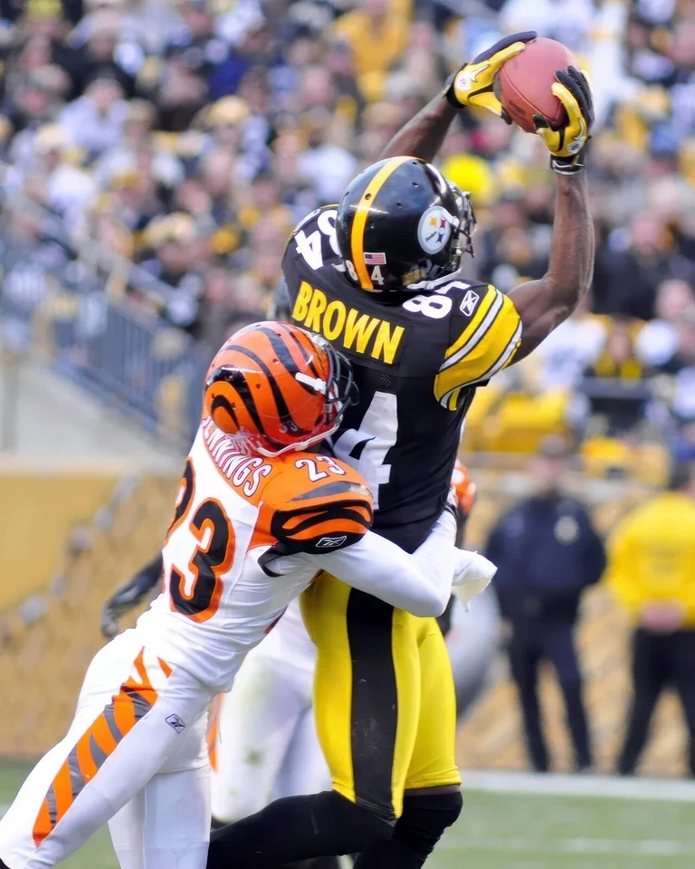 Impresión fotográfica brillante Antonio Brown #84 Pittsburgh Steelers NFL 8"X10" 6 Foto 1 de 1