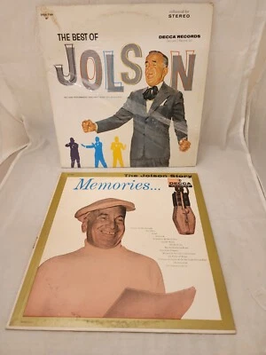 Vtg NEW Al JOLSON Lot Set of 2 ALBUMS Best of Jolson-Memories LPS Vinyl Record  - Image 1 of 4