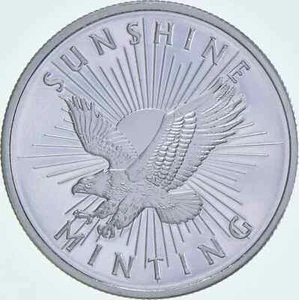 Sunshine Mint 1/2 oz Silver Round (Circulated) - Picture 1 of 2
